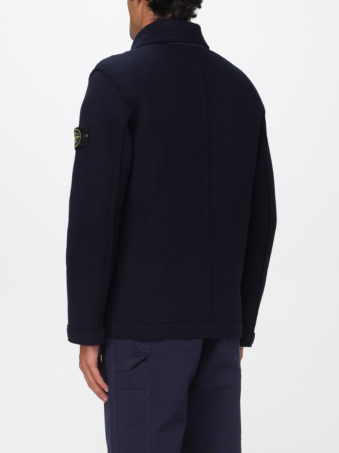 STONE ISLAND COAT: Cardigan men Stone Island, Blue - Img 3