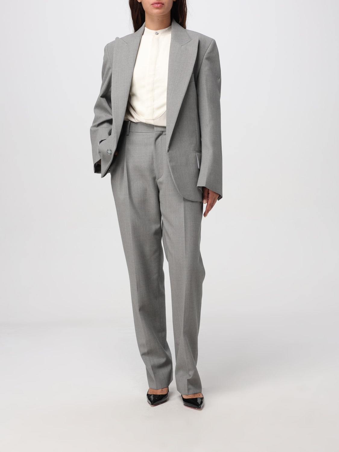 VICTORIA VICTORIA BECKHAM PANTALONES: Pantalón mujer Victoria Victoria Beckham, Gris - Img 2