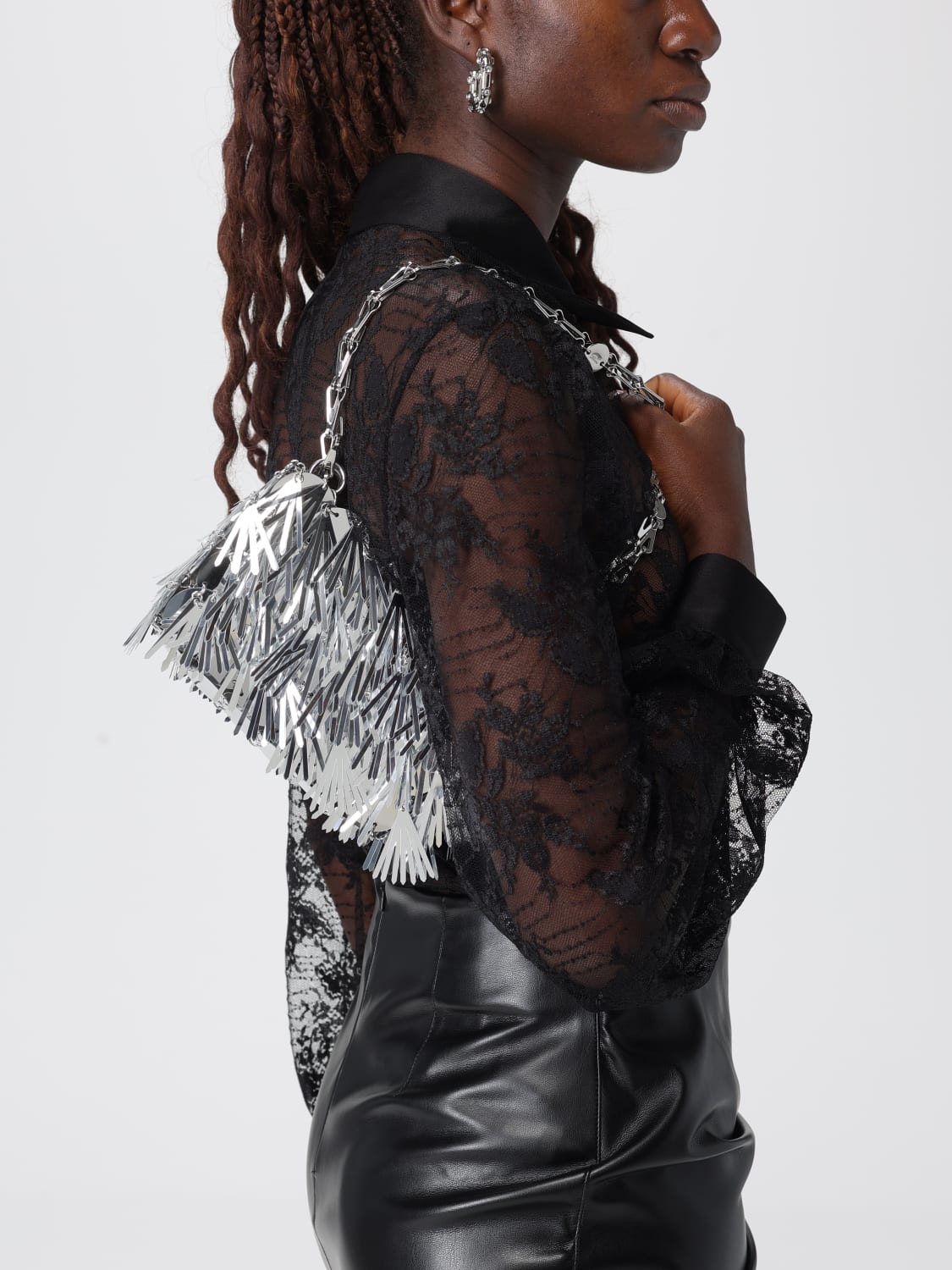 RABANNE MINI BAG: Handbag woman Rabanne, Silver - Img 2