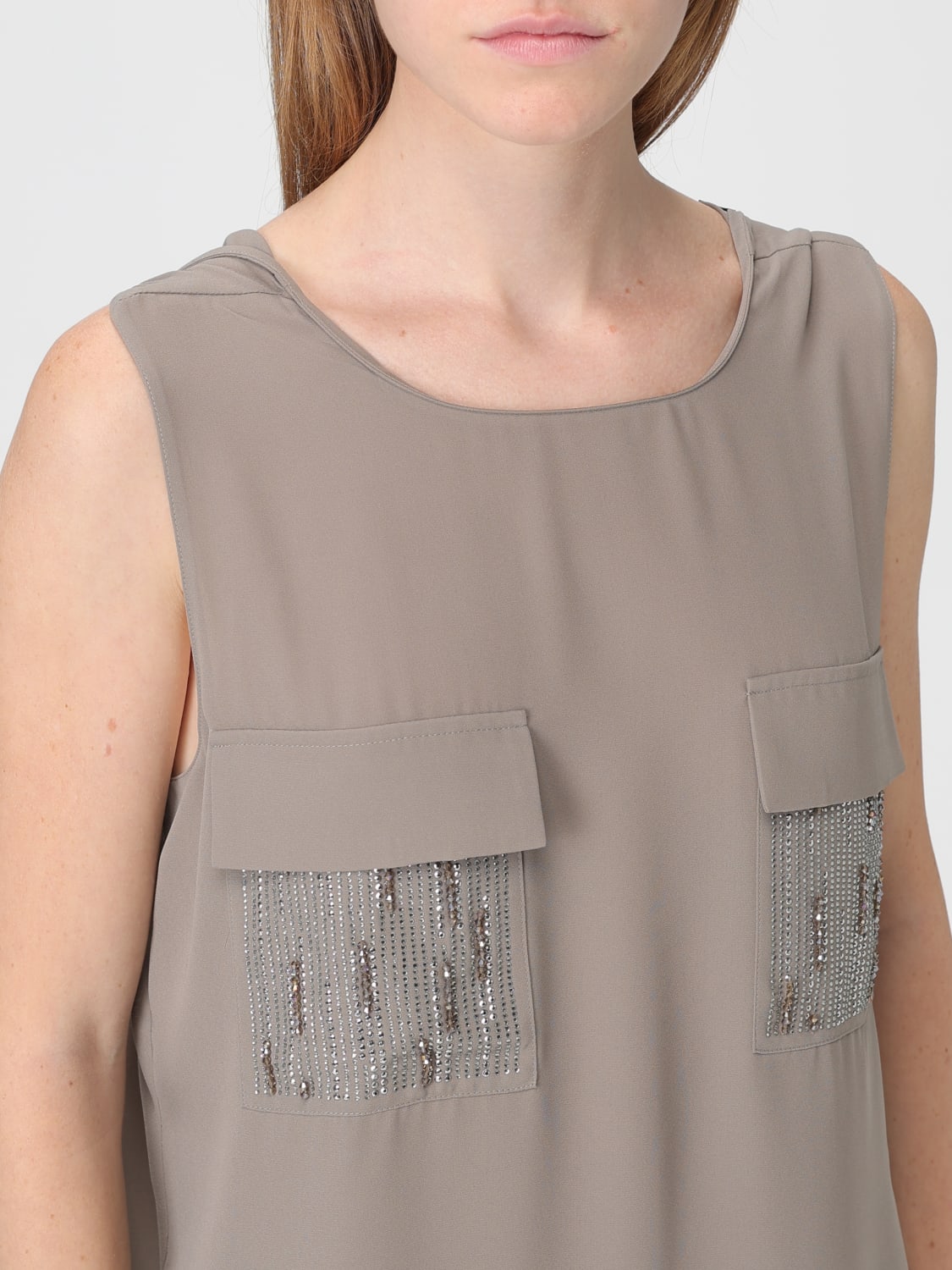 LIU JO TOP: Top femme Liu Jo, Vert - Img 3