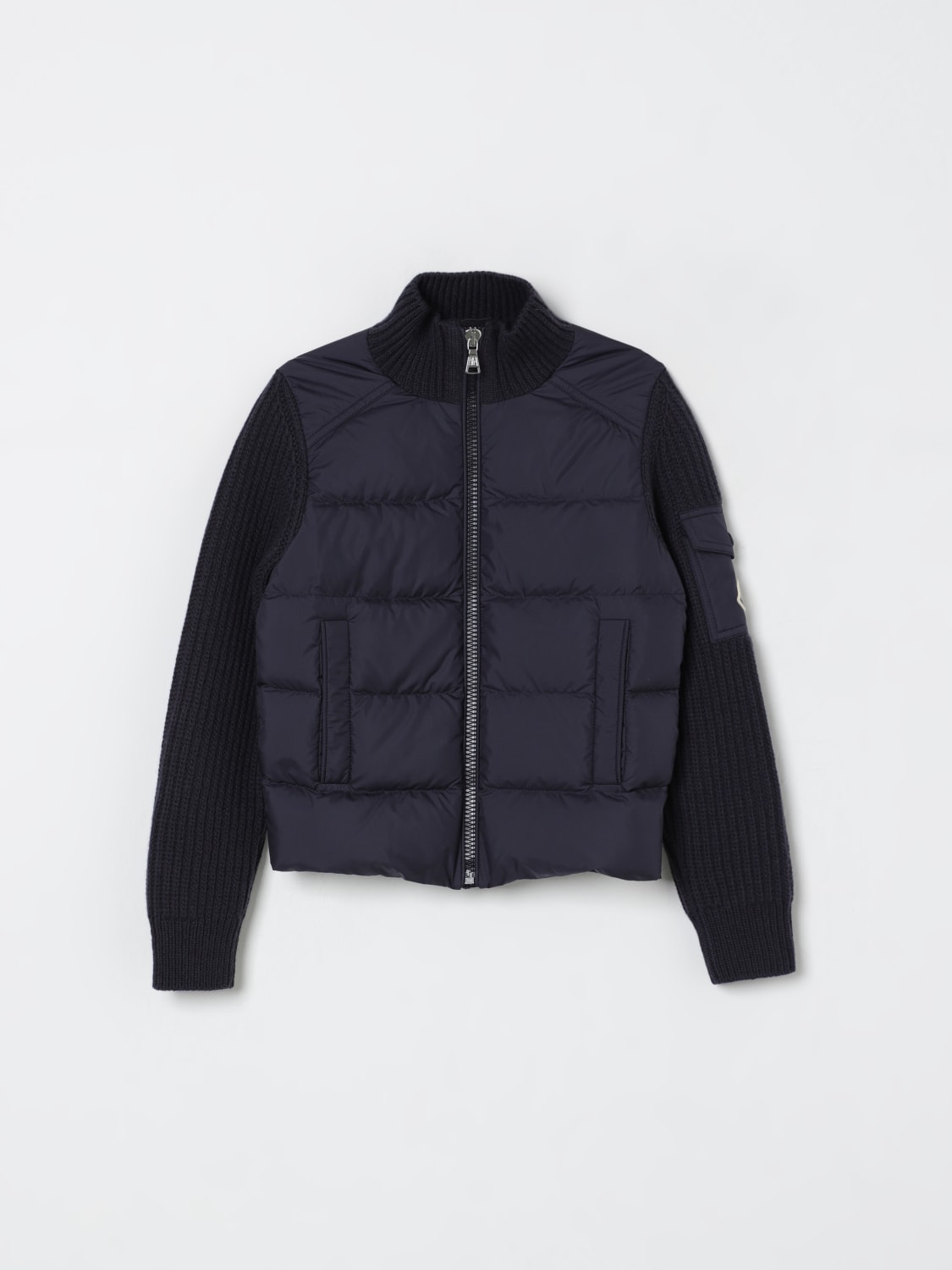 MONCLER JACKET: Sweater kids Moncler, Blue - Img 1