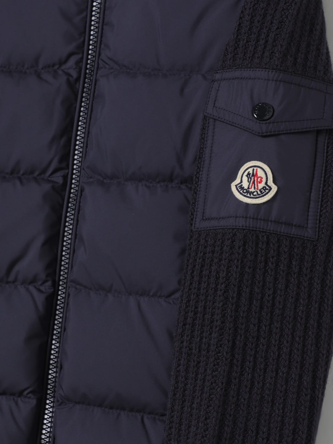 MONCLER JACKET: Sweater kids Moncler, Blue - Img 3