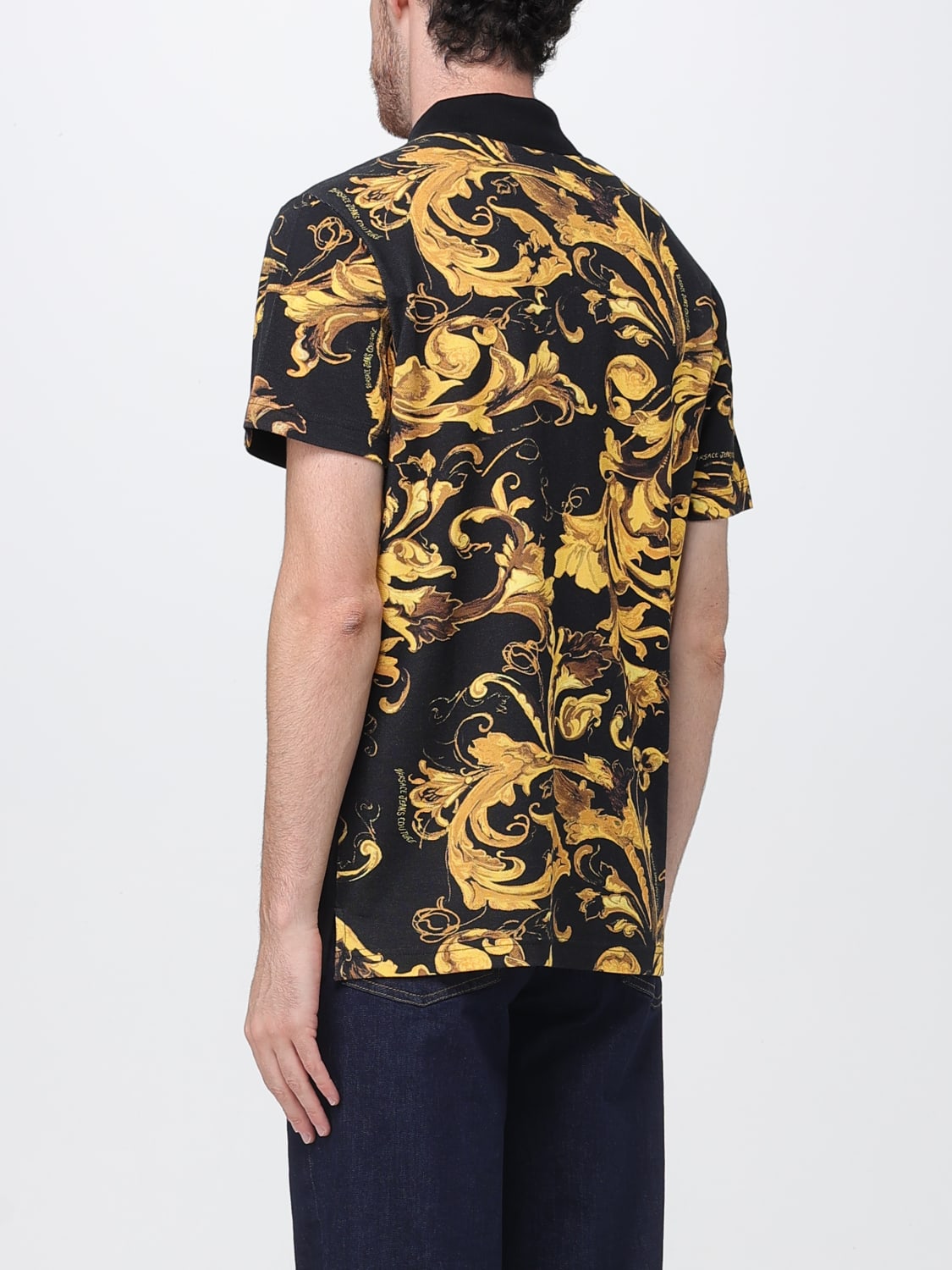 VERSACE JEANS COUTURE POLO: Polo herren Versace Jeans Couture, Schwarz - Img 2