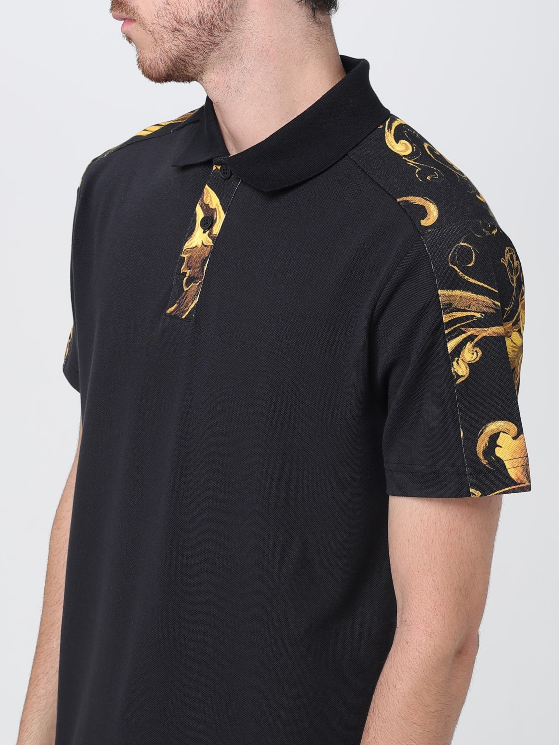 VERSACE JEANS COUTURE POLO: Polo herren Versace Jeans Couture, Schwarz - Img 3