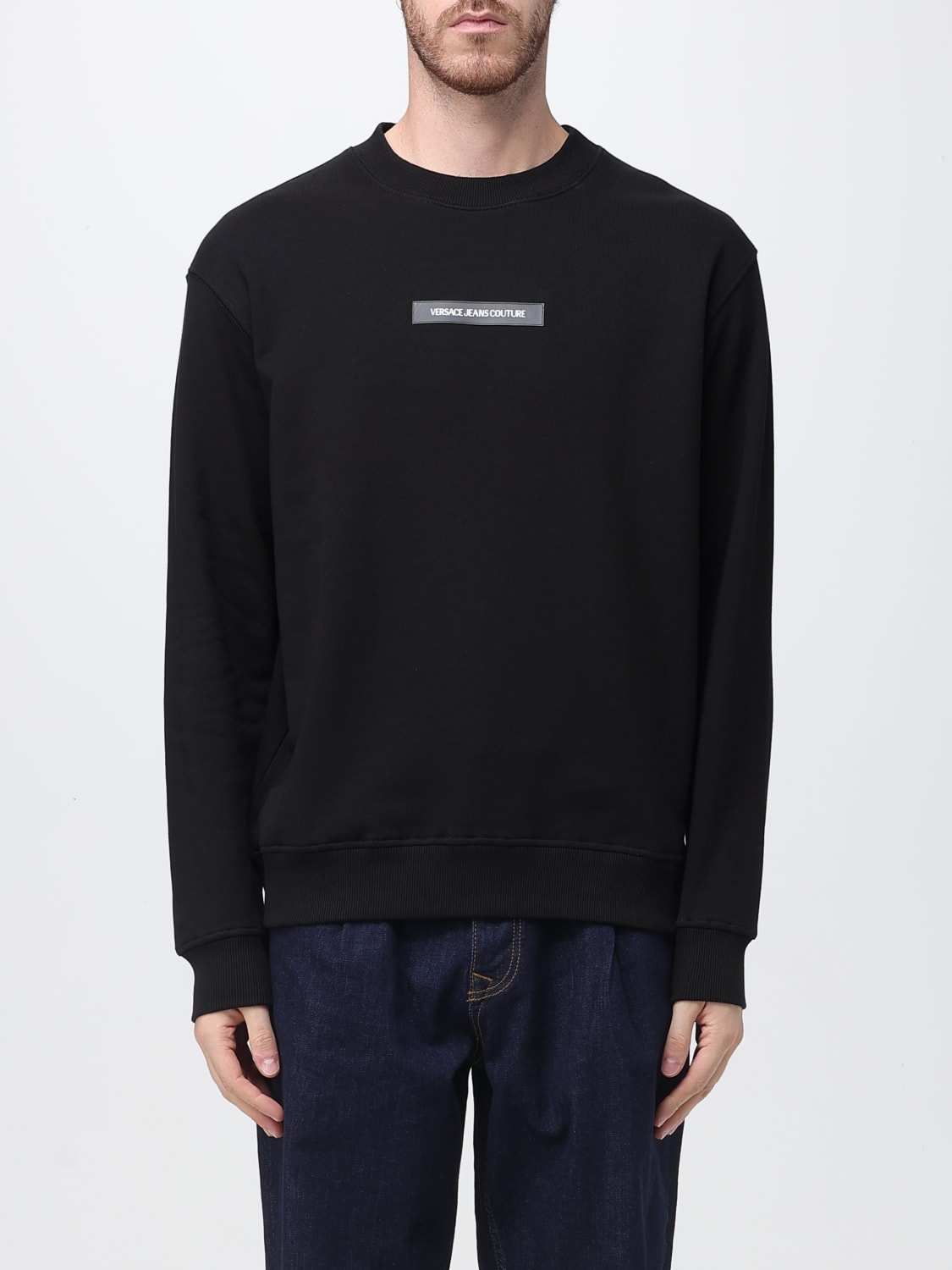 VERSACE JEANS COUTURE SWEATSHIRT: Sweater men Versace Jeans Couture, Black - Img 1