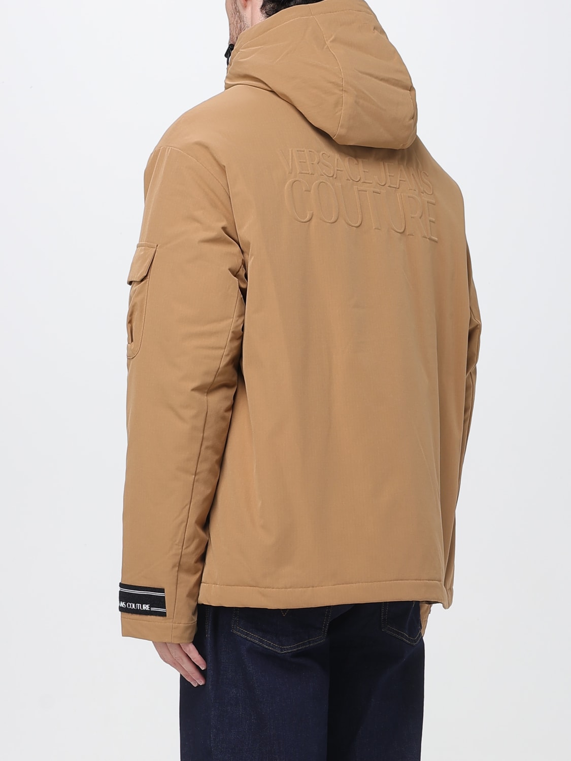 VERSACE JEANS COUTURE COAT: Jacket men Versace Jeans Couture, Brown - Img 2