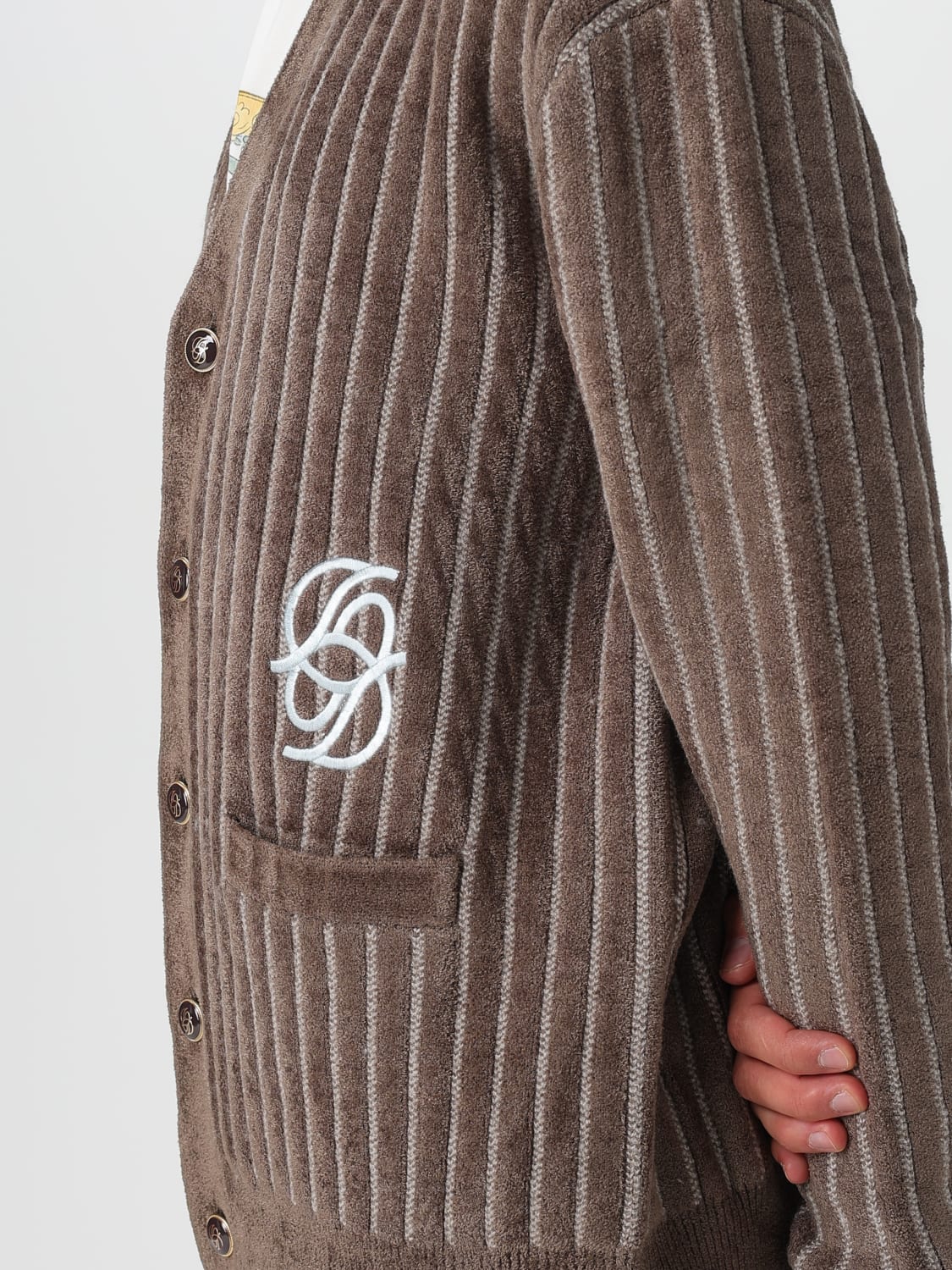 DRÔLE DE MONSIEUR PULLOVER: Strickjacke herren Drôle De Monsieur, Kaki - Img 4