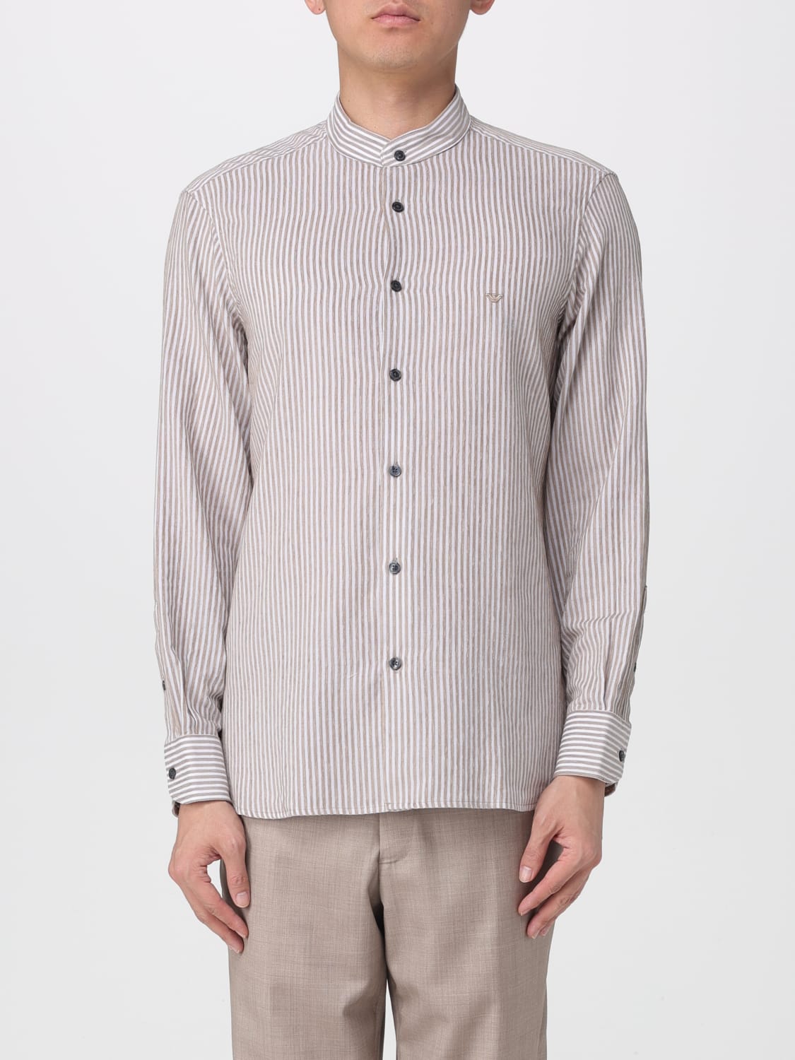 EMPORIO ARMANI SHIRT: Shirt men Emporio Armani, Beige - Img 1