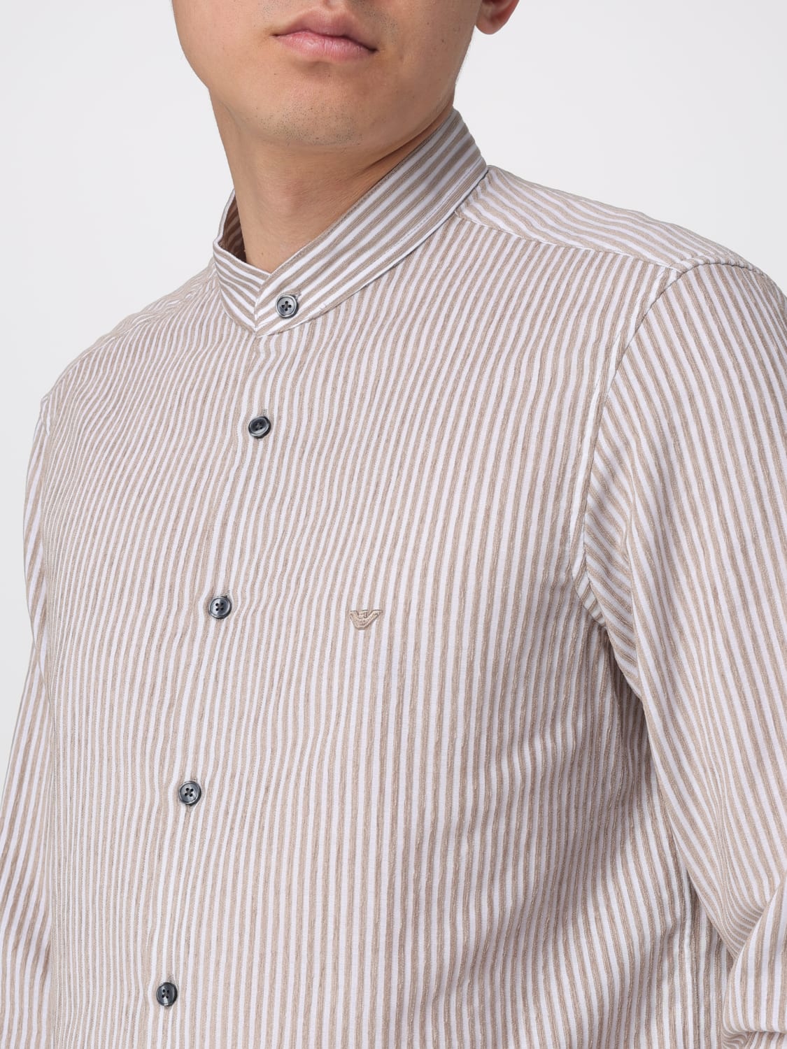 EMPORIO ARMANI SHIRT: Shirt men Emporio Armani, Beige - Img 3
