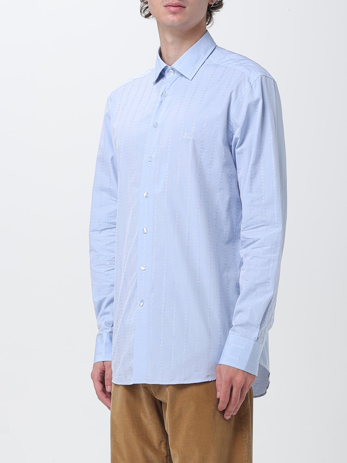 ETRO CAMISA: Camisa hombre Etro, Azul Oscuro - Img 4