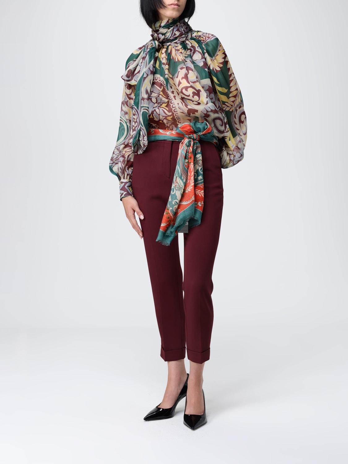 ETRO BUFANDA: Bufanda mujer Etro, Verde - Img 4