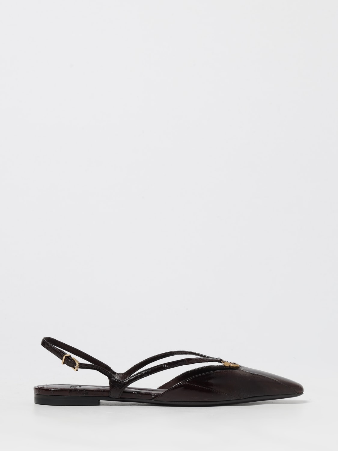 FENDI BALLET FLAT: Shoes woman Fendi, Brown - Img 1