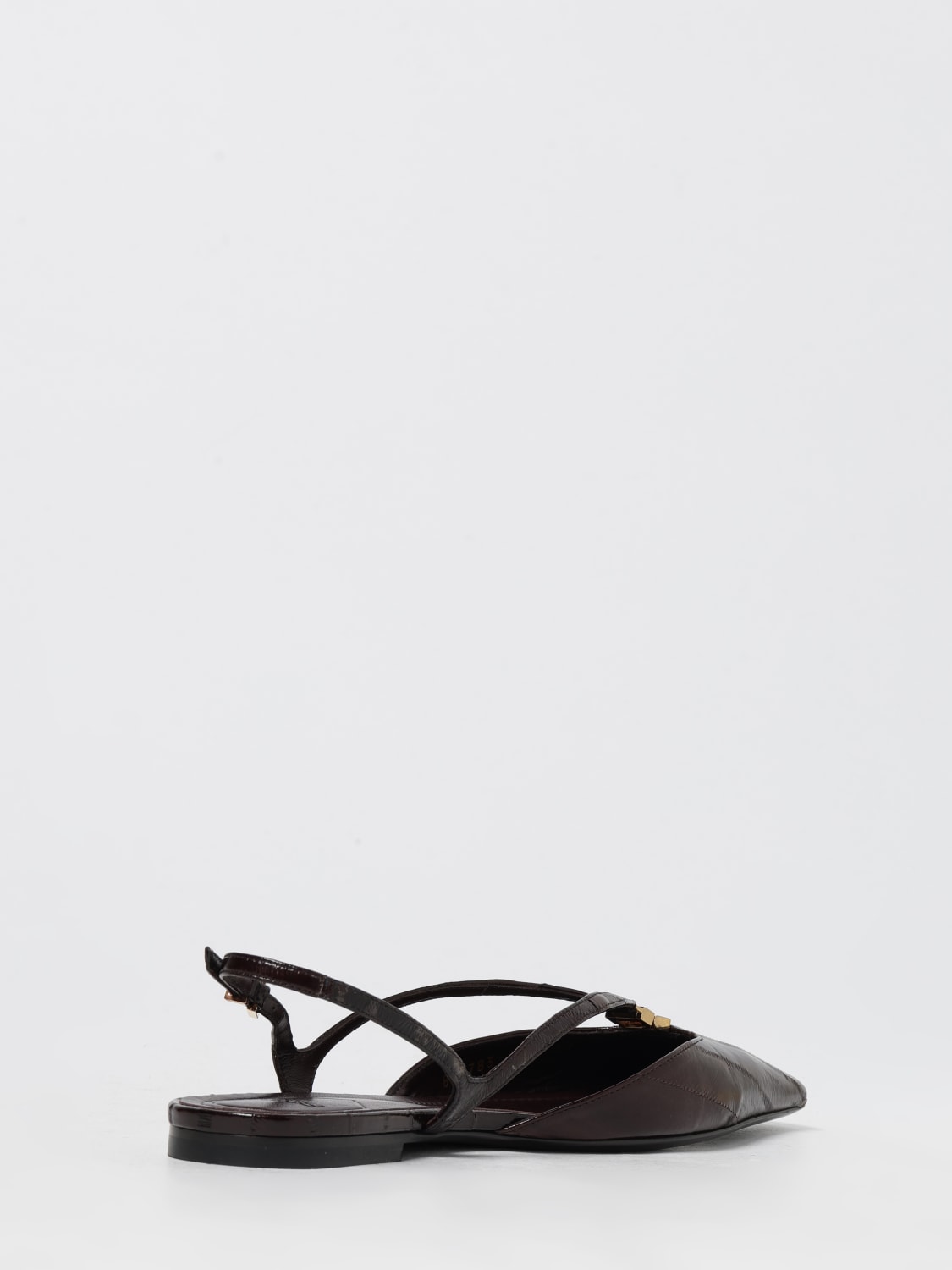 FENDI BALLET FLAT: Shoes woman Fendi, Brown - Img 3