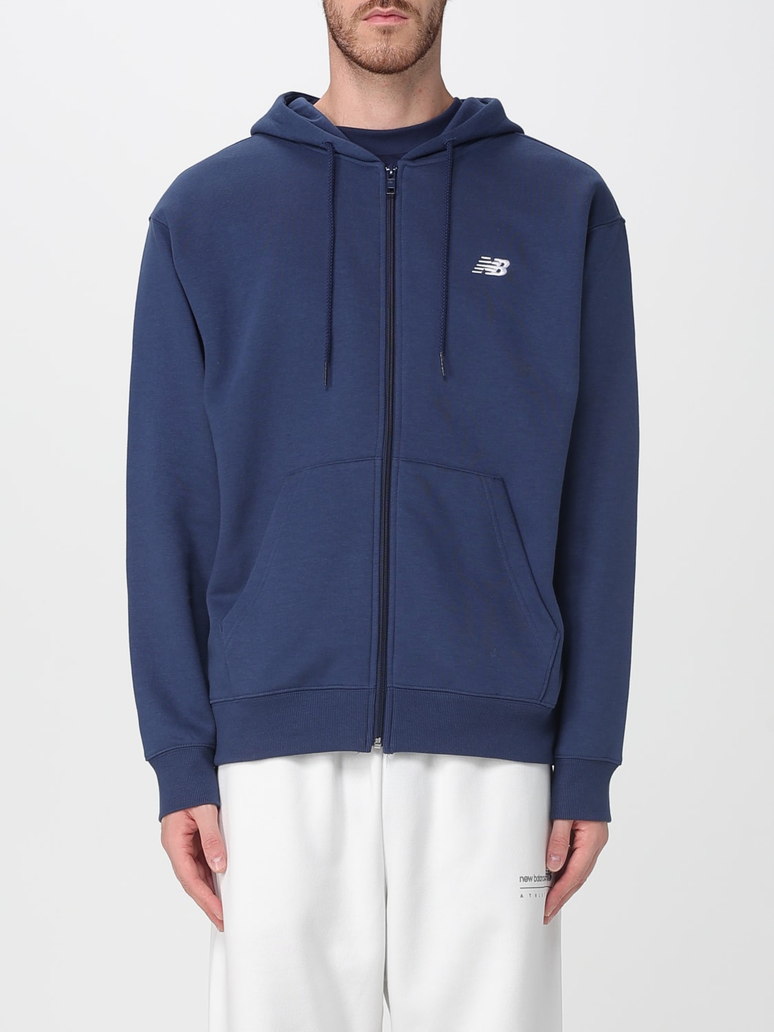 NEW BALANCE SWEATSHIRT: Sweater men New Balance, Blue - Img 1