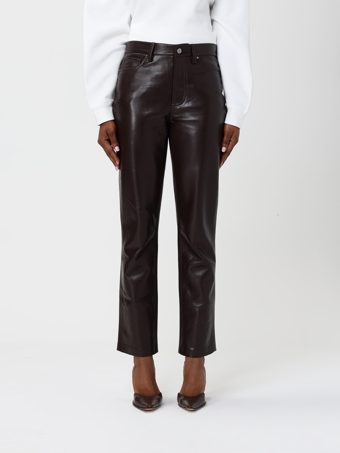 ANINE BING PANTS: Pants woman Anine Bing, Brown - Img 1