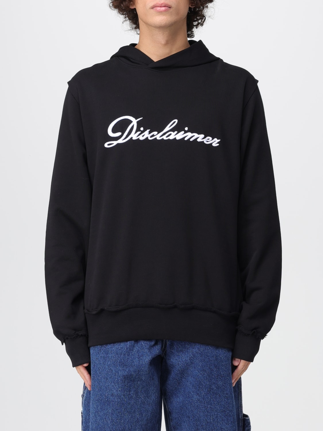 DISCLAIMER SWEATSHIRT: Sweater men Disclaimer, Black - Img 1