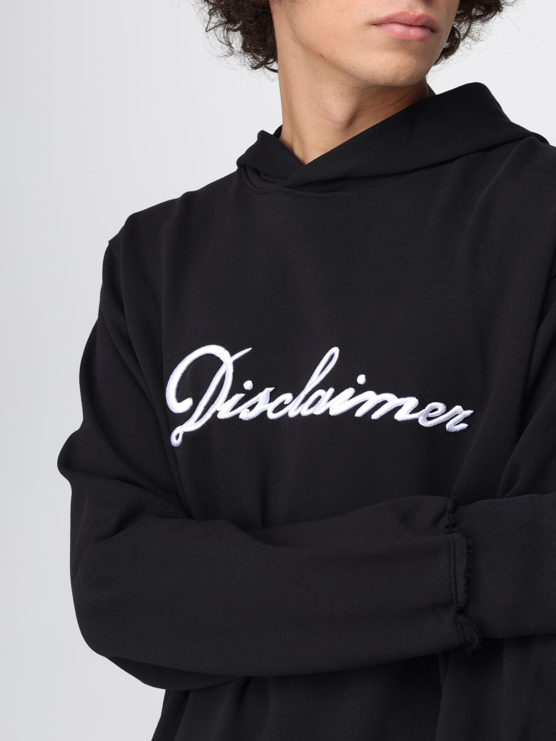 DISCLAIMER SWEATSHIRT: Sweater men Disclaimer, Black - Img 3