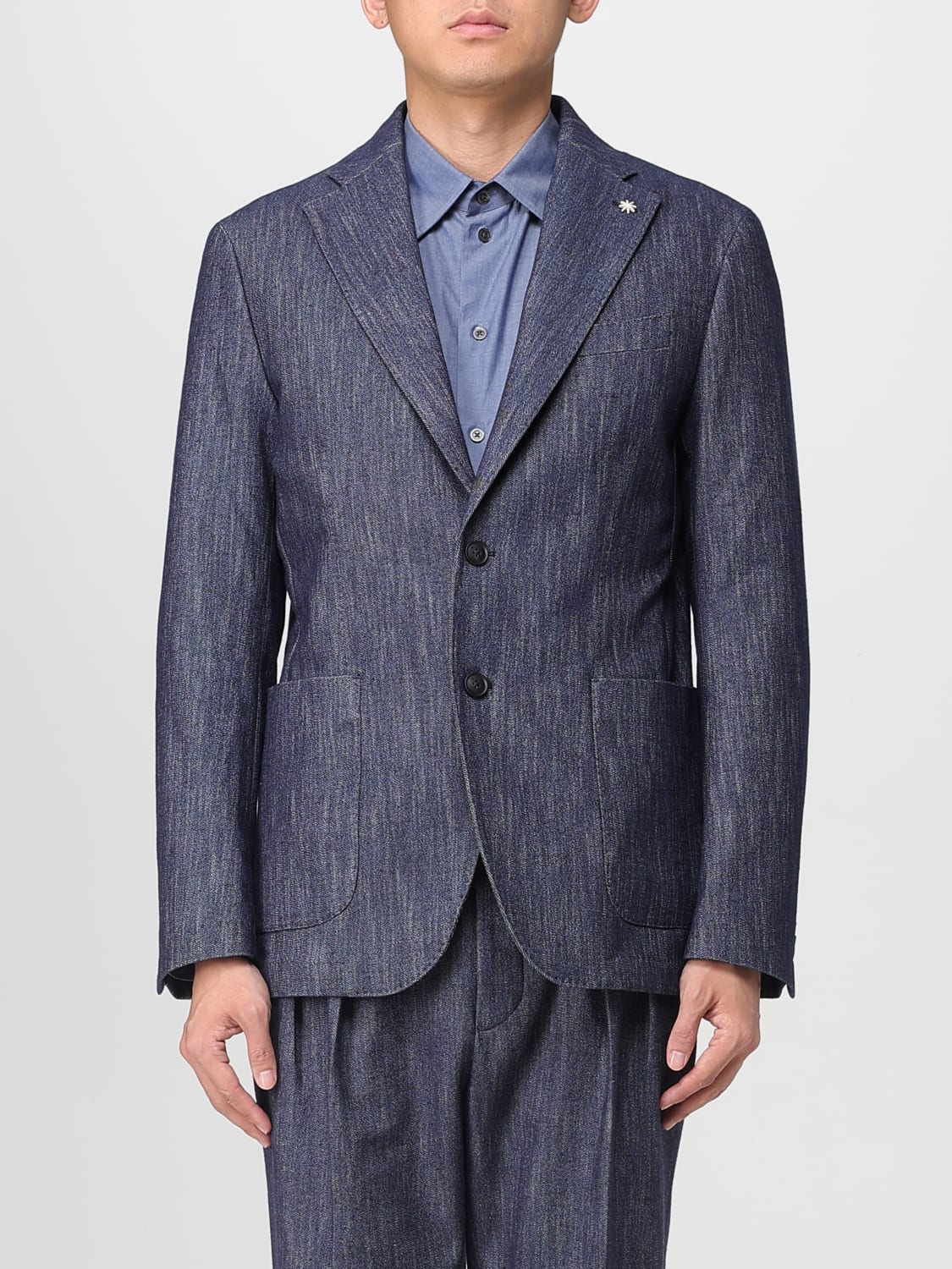 MANUEL RITZ JACKET: Jacket men Manuel Ritz, Blue - Img 1