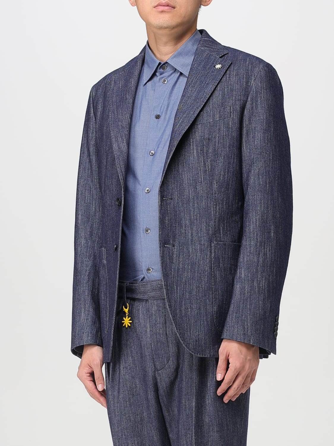 MANUEL RITZ JACKET: Jacket men Manuel Ritz, Blue - Img 4