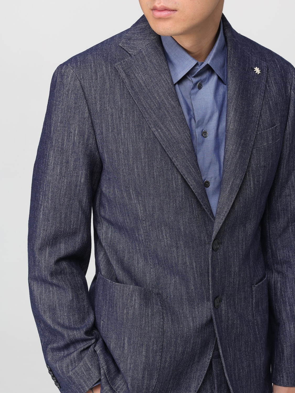 MANUEL RITZ JACKET: Jacket men Manuel Ritz, Blue - Img 5