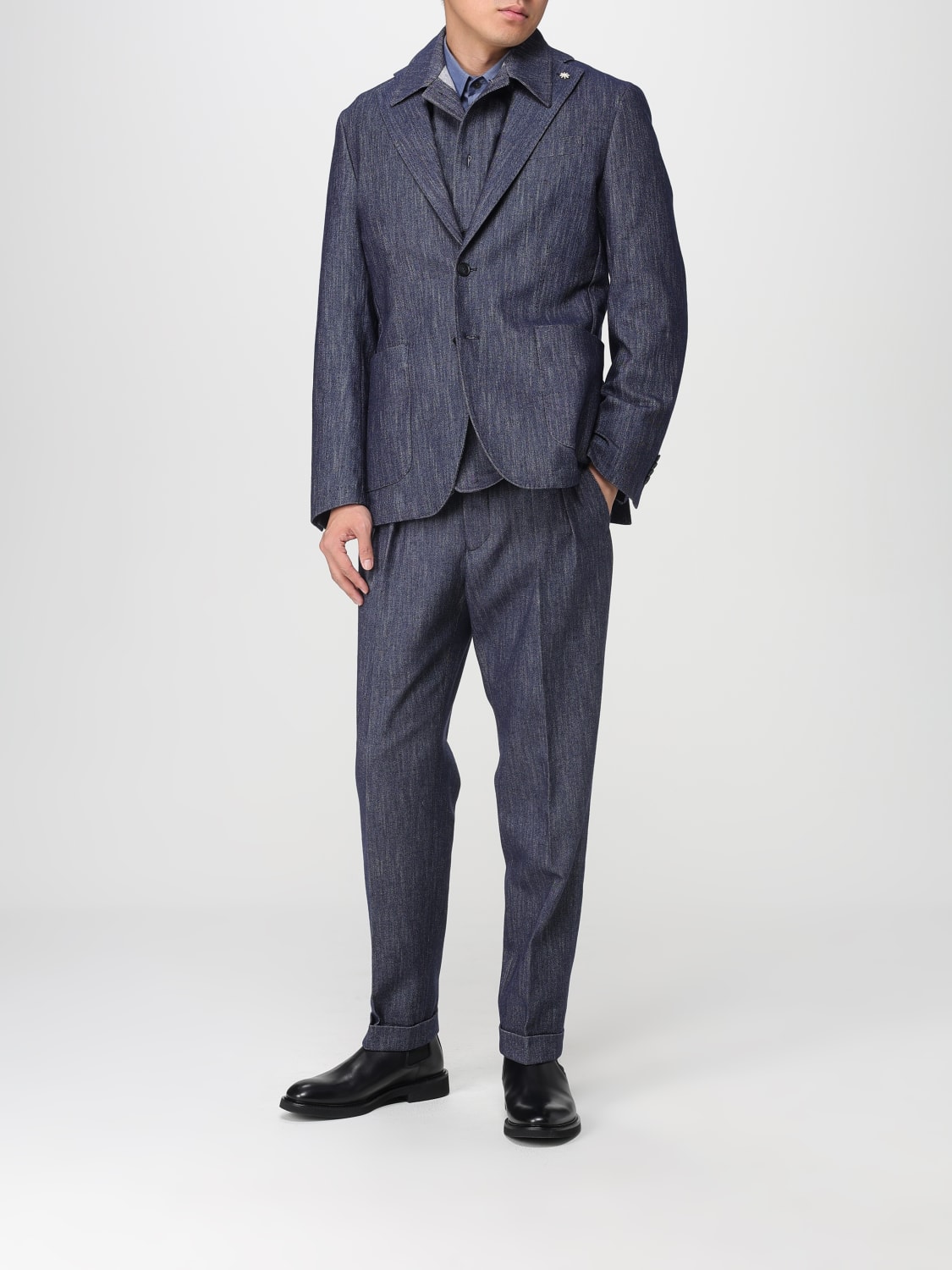 MANUEL RITZ HOSE: Hose herren Manuel Ritz, Blau - Img 2