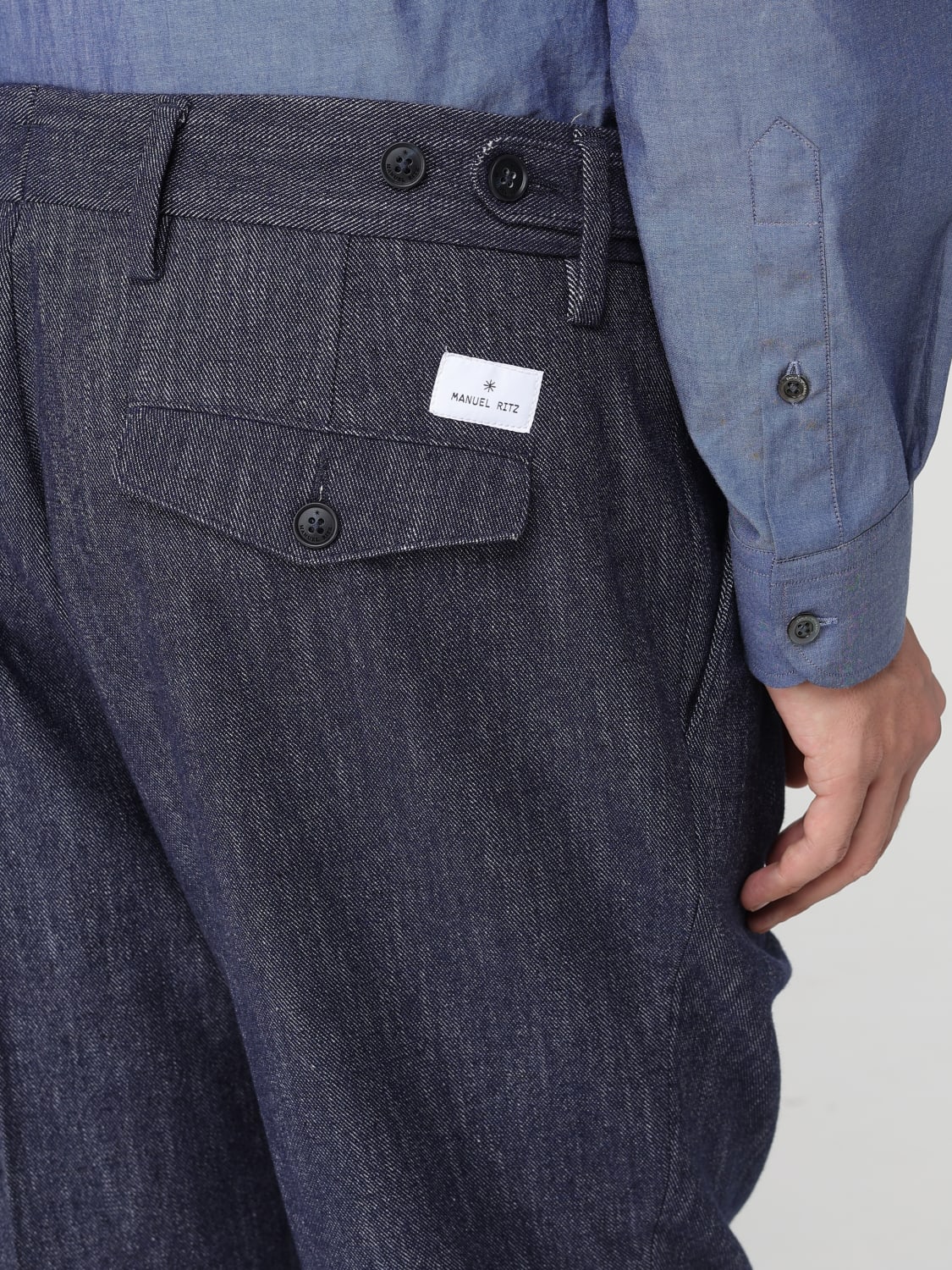 MANUEL RITZ HOSE: Hose herren Manuel Ritz, Blau - Img 4