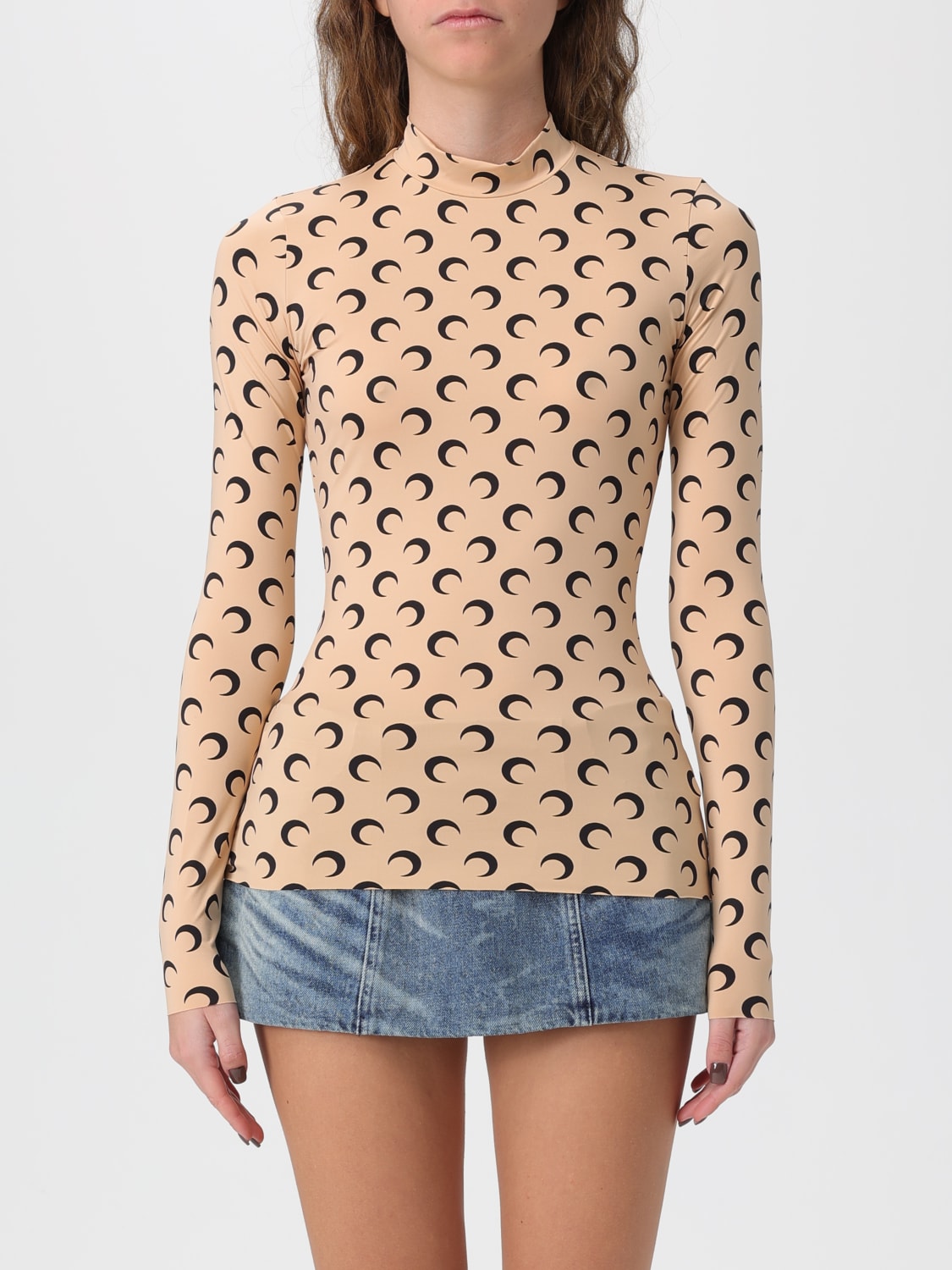 MARINE SERRE TOP: Top damen Marine Serre, Schwarz 1 - Img 1