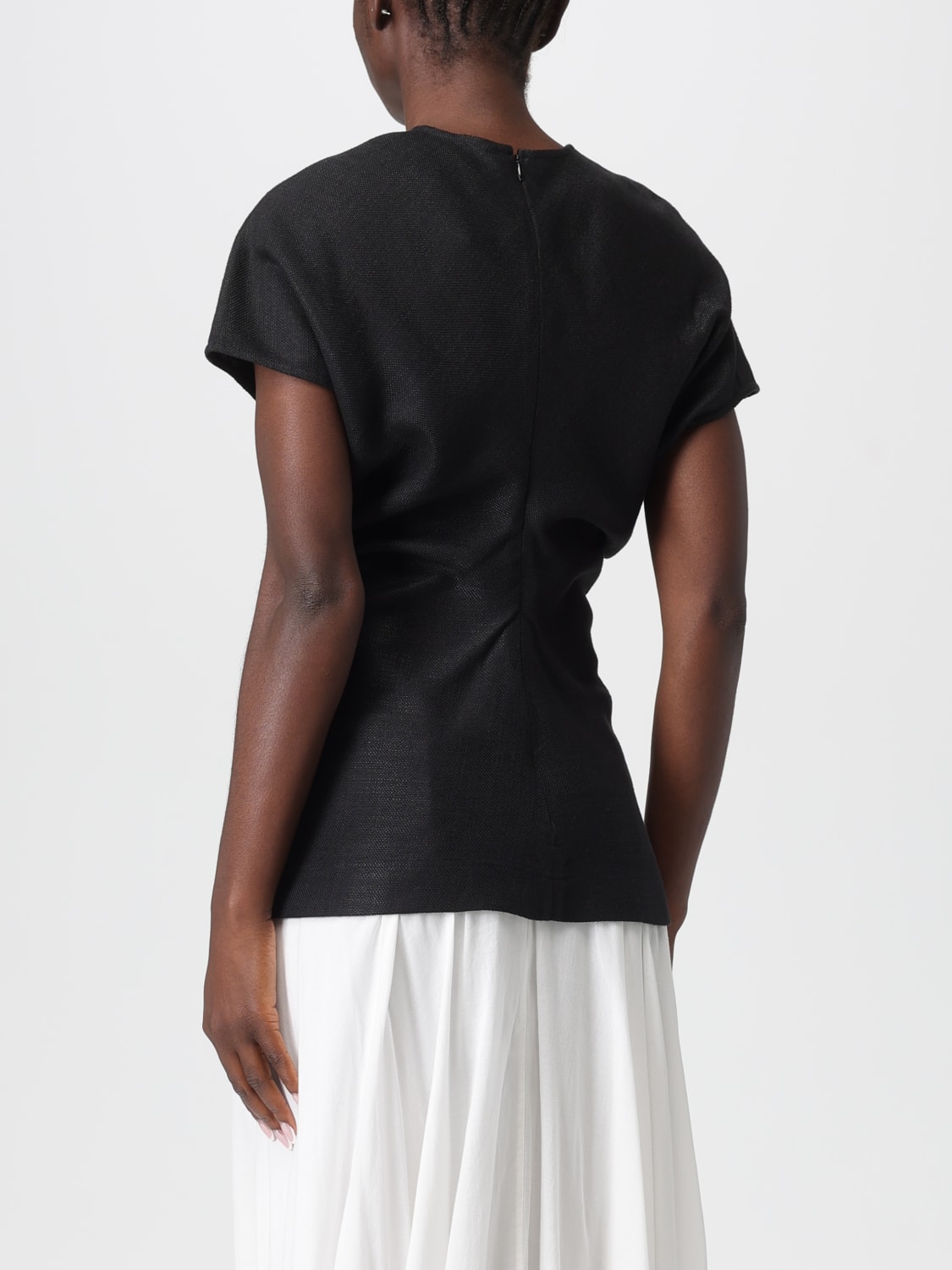 TOTEME TOP: T-shirt woman Toteme, Black - Img 3