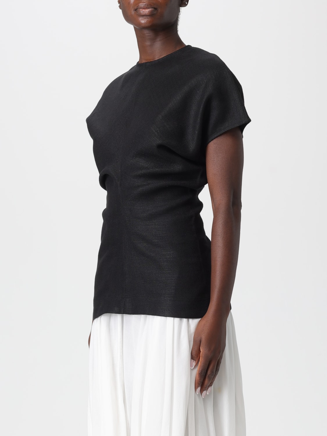 TOTEME TOP: T-shirt woman Toteme, Black - Img 4