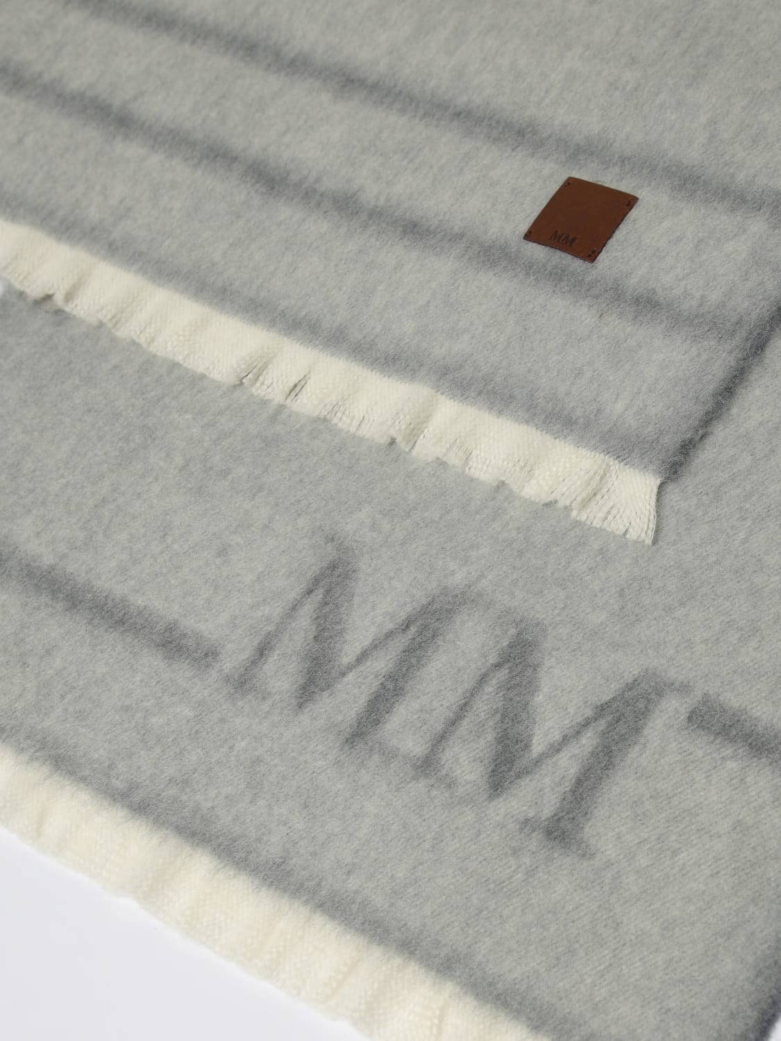MM MAX MARA SCARF: Scarf woman Mm Max Mara, Grey - Img 3