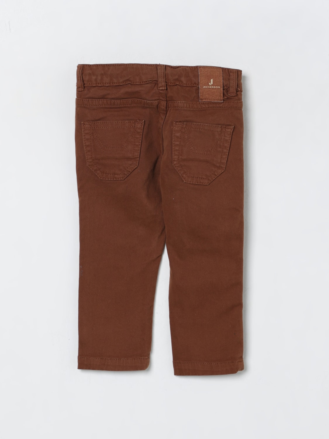 JECKERSON PANTALONI: Pantalone con toppe Jeckerson, Marrone - Img 2