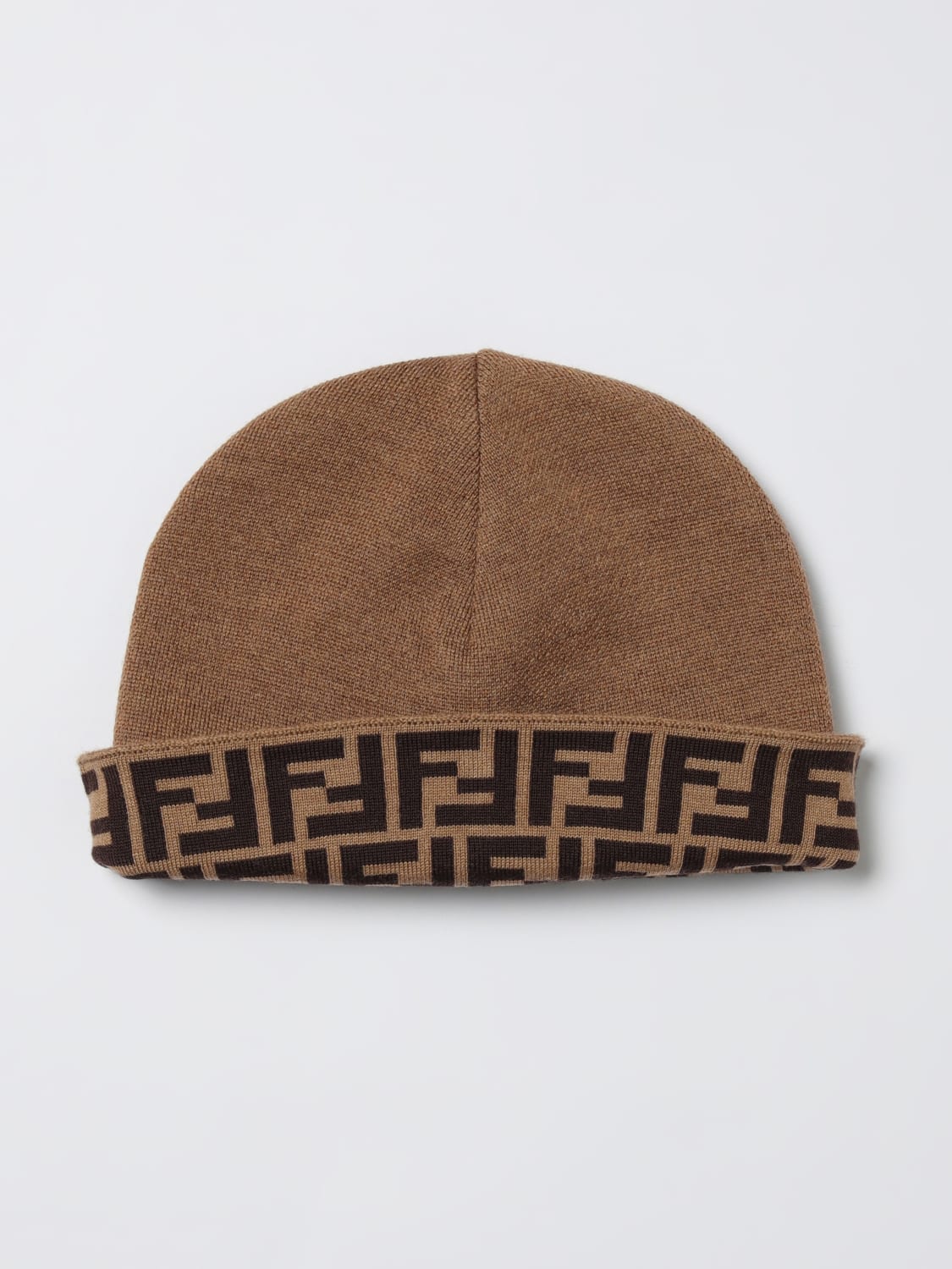 FENDI HAT: Hat kids Fendi, Beige - Img 1