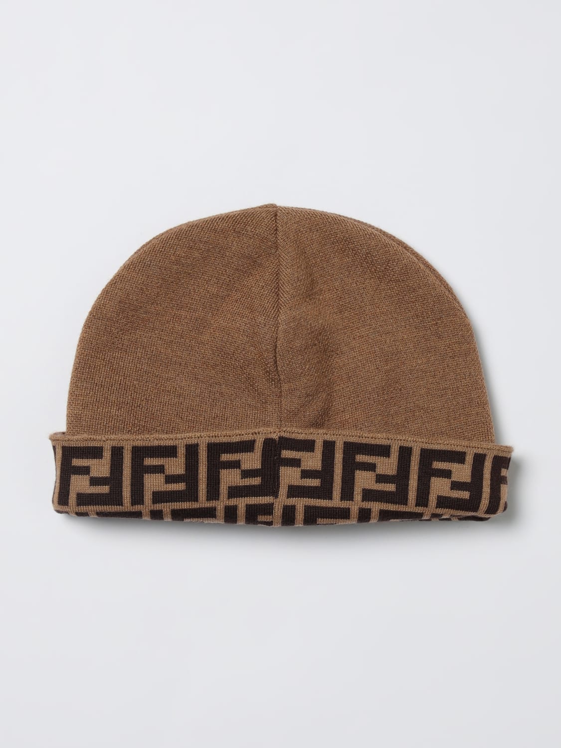 FENDI HAT: Hat kids Fendi, Beige - Img 2