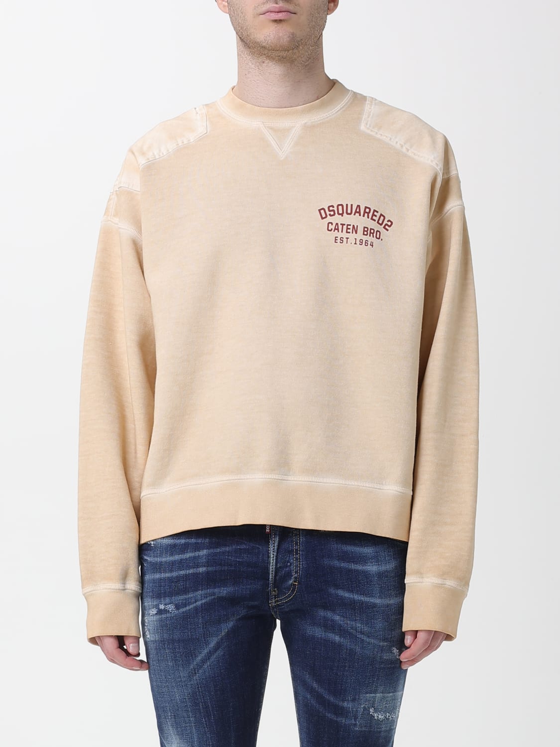 DSQUARED2 SWEATSHIRT: Sweatshirt men Dsquared2, White - Img 1