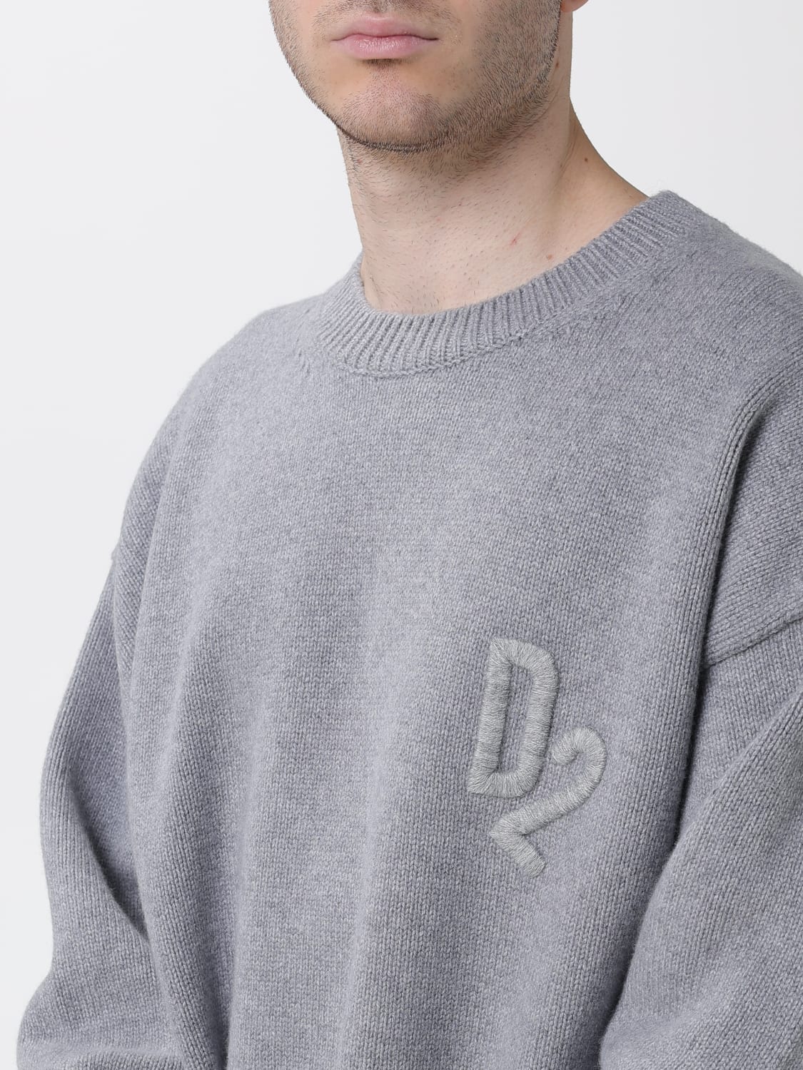 DSQUARED2 SWEATER: Sweater men Dsquared2, Grey - Img 3