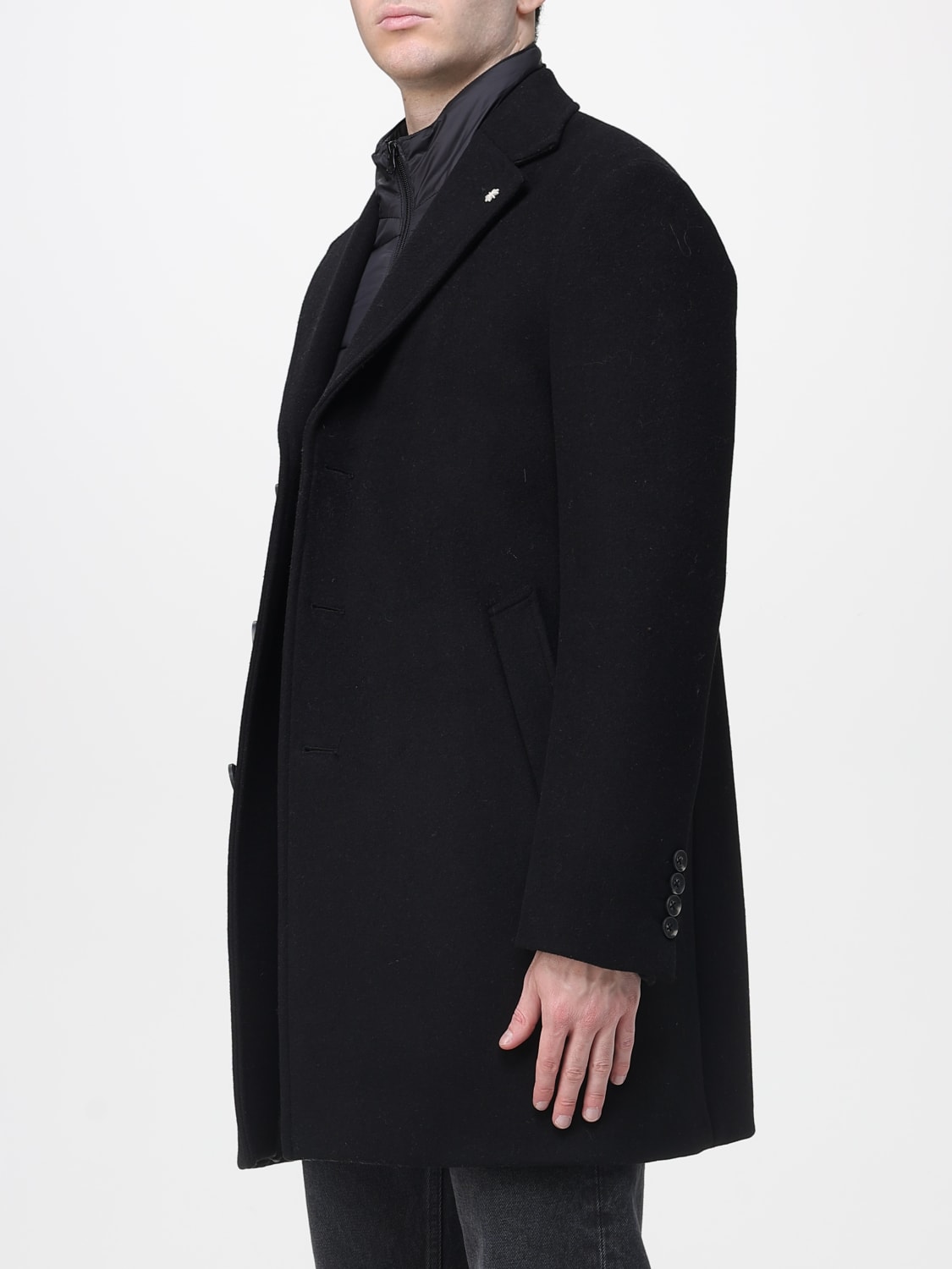 MANUEL RITZ COAT: Coat men Manuel Ritz, Black - Img 3