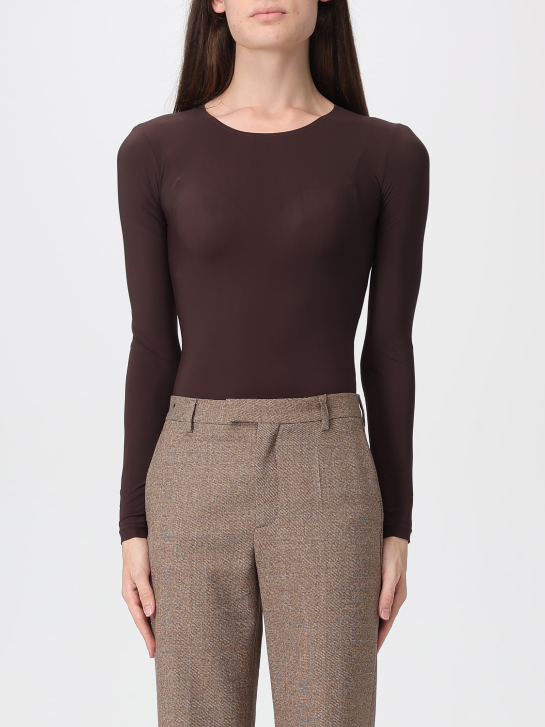 MM6 MAISON MARGIELA TOP: Bodysuit woman Mm6 Maison Margiela, Burgundy - Img 1