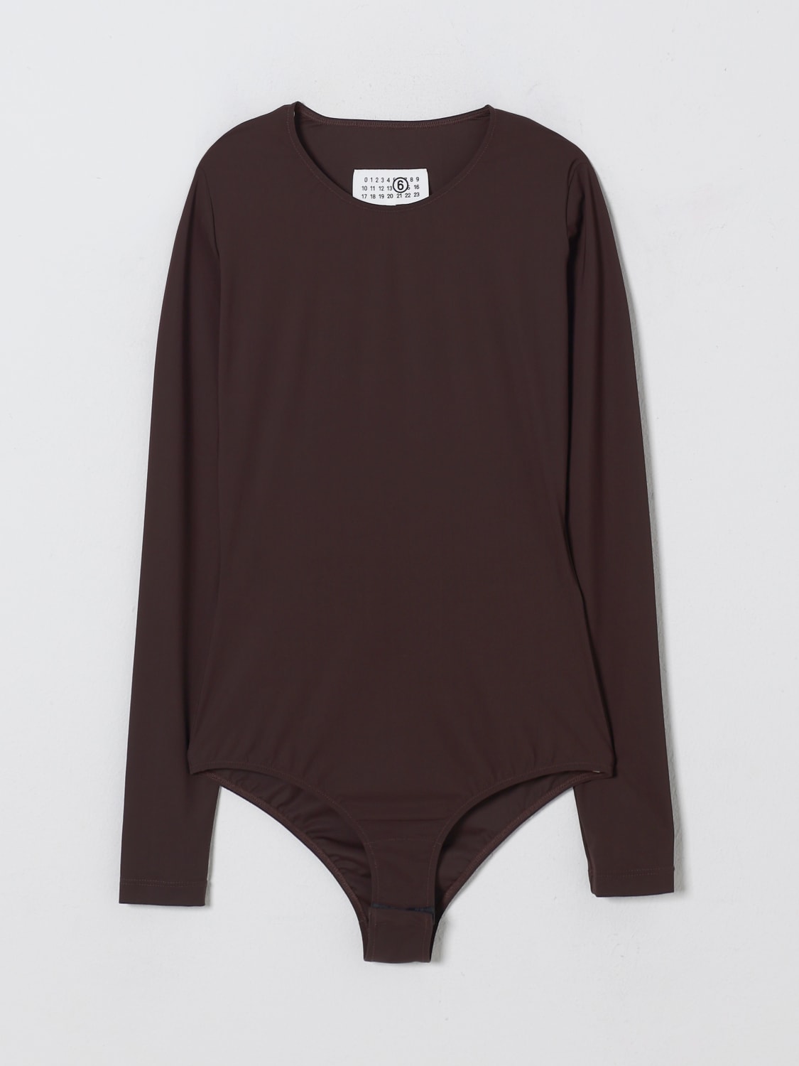 MM6 MAISON MARGIELA TOP: Bodysuit woman Mm6 Maison Margiela, Burgundy - Img 2