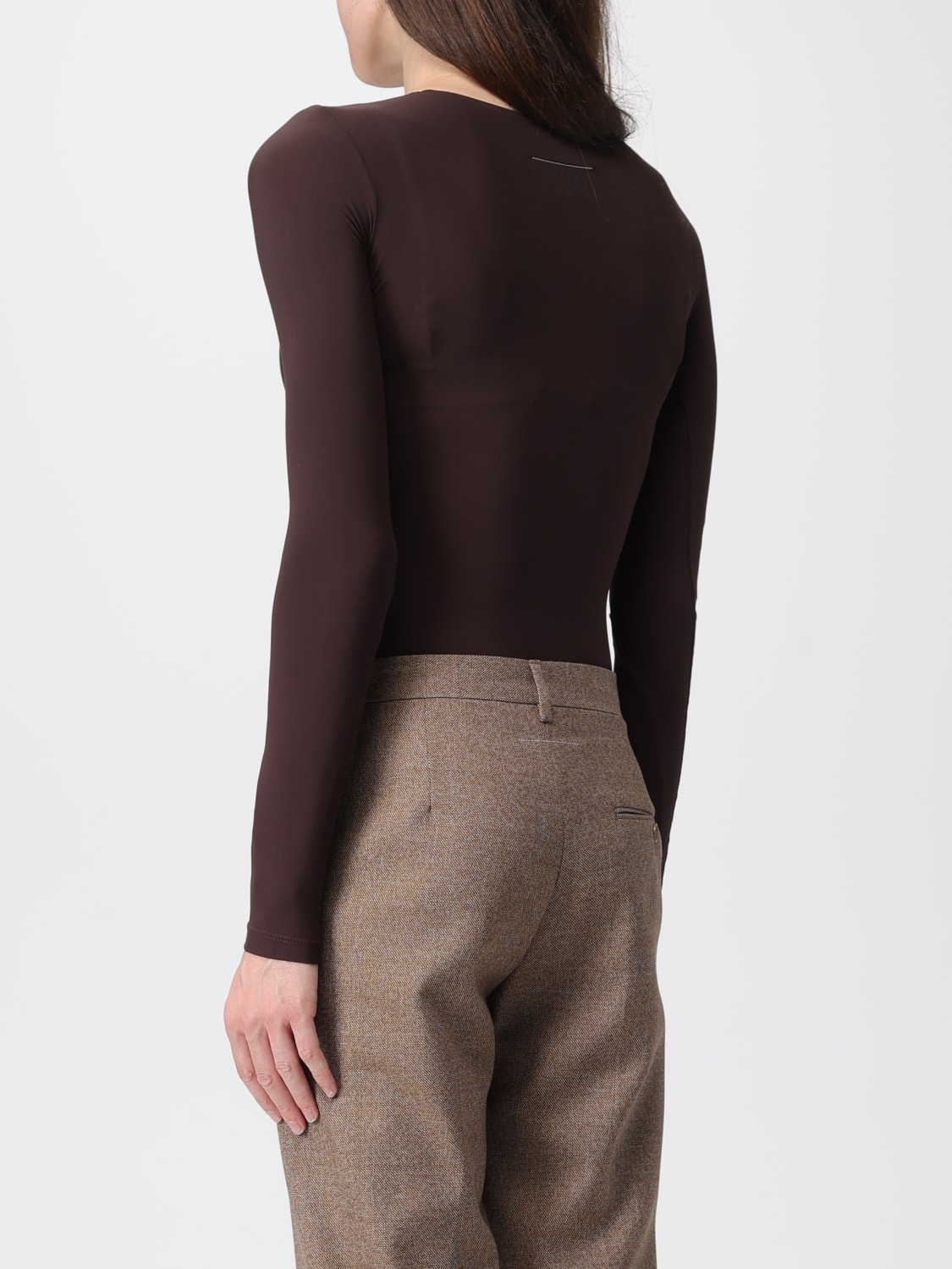MM6 MAISON MARGIELA TOP: Bodysuit woman Mm6 Maison Margiela, Burgundy - Img 3