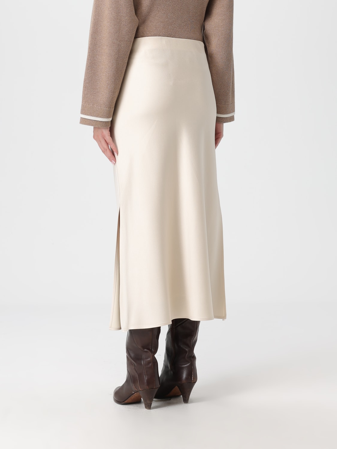 BRUNELLO CUCINELLI FALDA: Falda mujer Brunello Cucinelli, Beige - Img 3