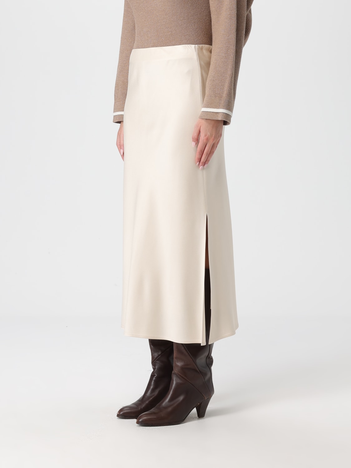 BRUNELLO CUCINELLI FALDA: Falda mujer Brunello Cucinelli, Beige - Img 4