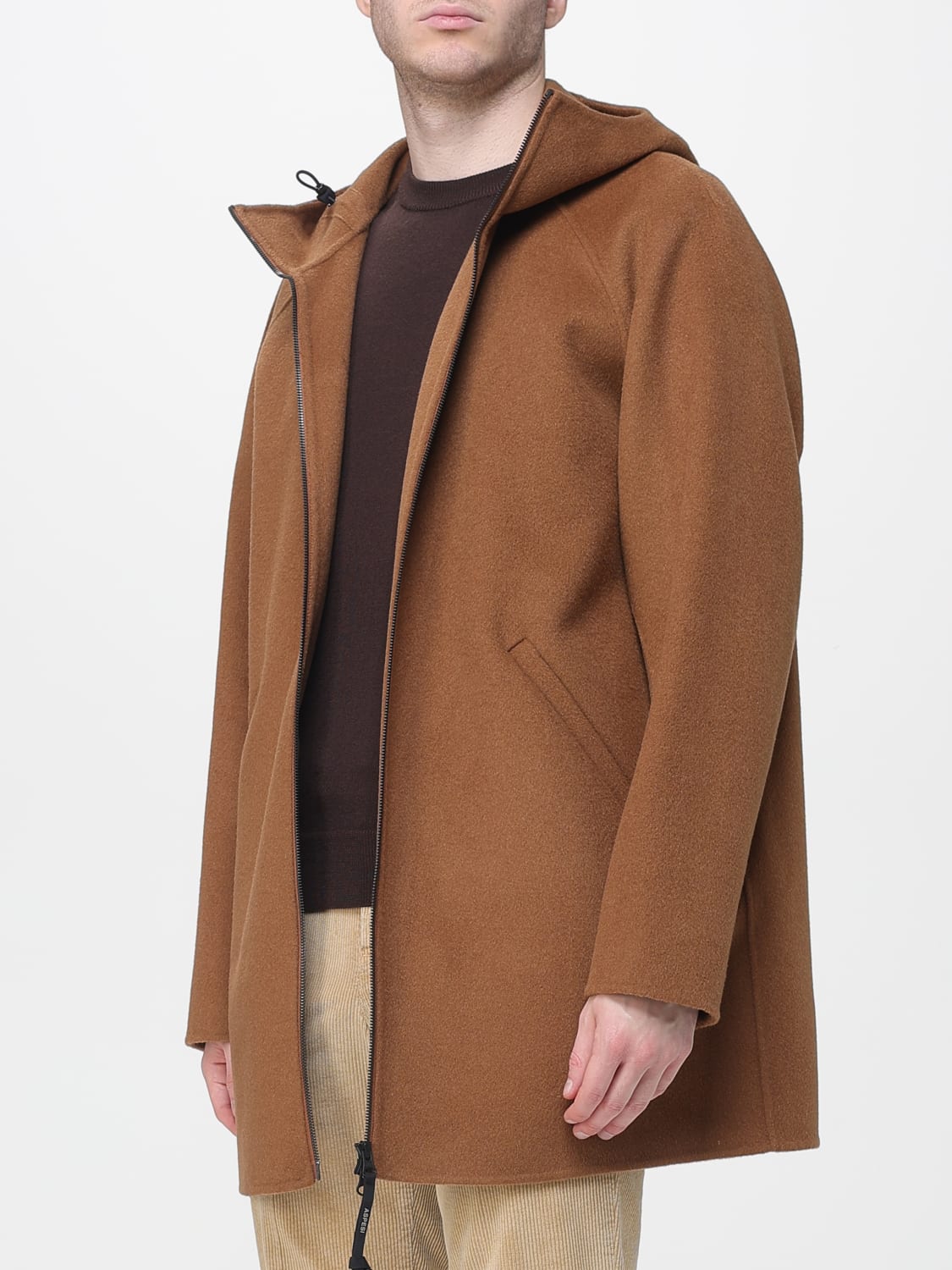 ASPESI MANTEL: Mantel herren Aspesi, Camel - Img 3