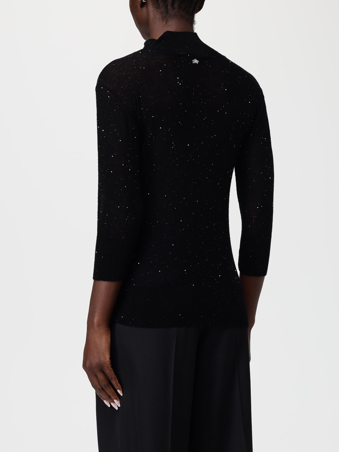 GENNY SWEATER: Sweater woman Genny, Black - Img 2