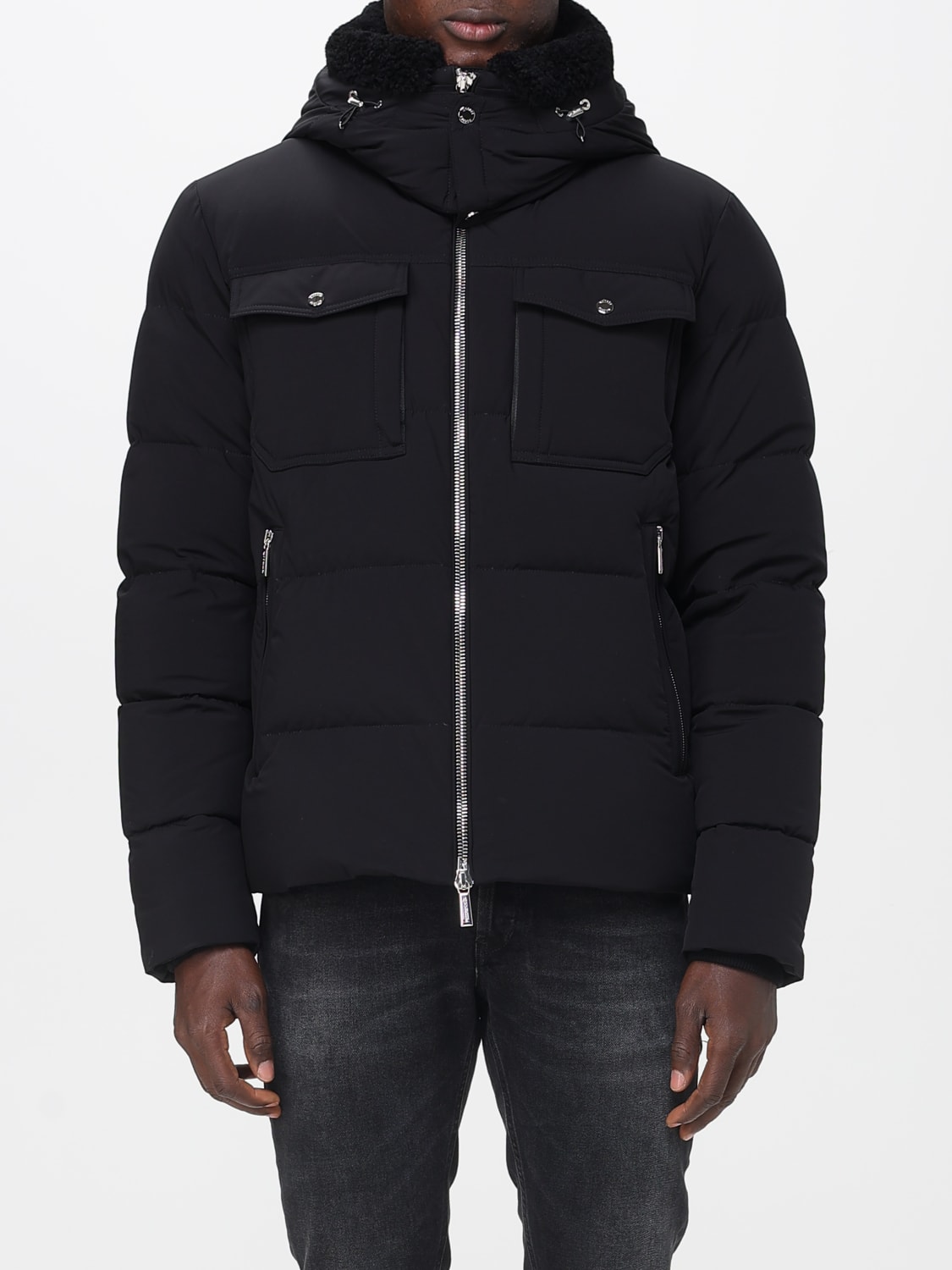 MOORER JACKET: Coat men Moorer, Black - Img 1