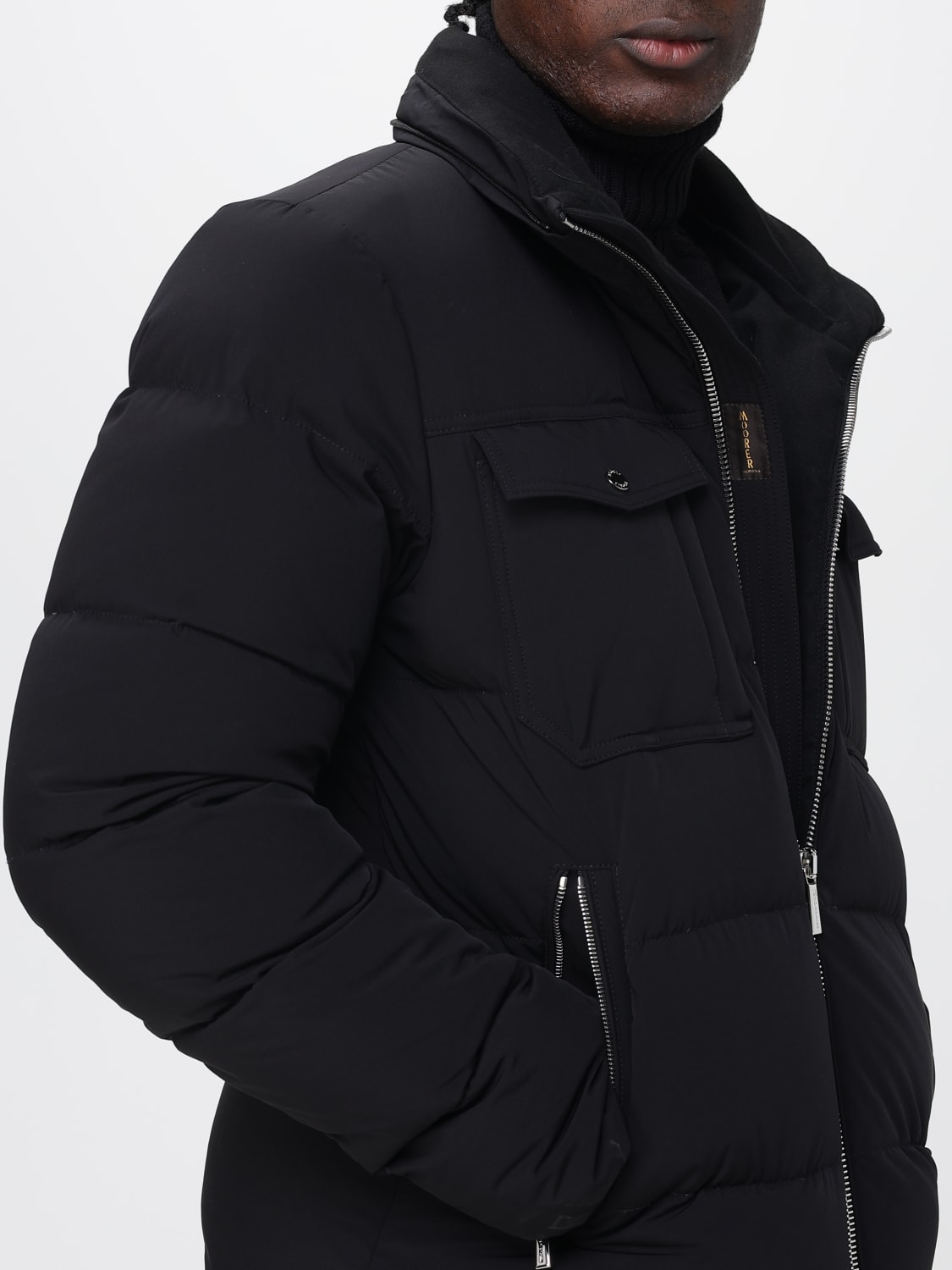 MOORER JACKET: Coat men Moorer, Black - Img 4
