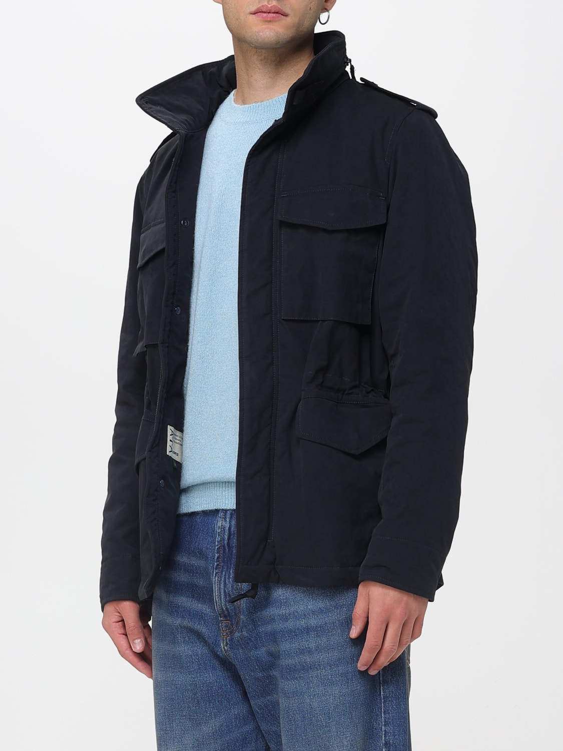 ASPESI JACKET: Coat men Aspesi, Blue - Img 3