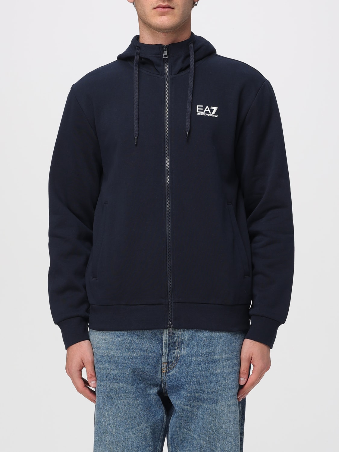 EA7 SWEATSHIRT: Pullover herren Ea7, Blau - Img 1