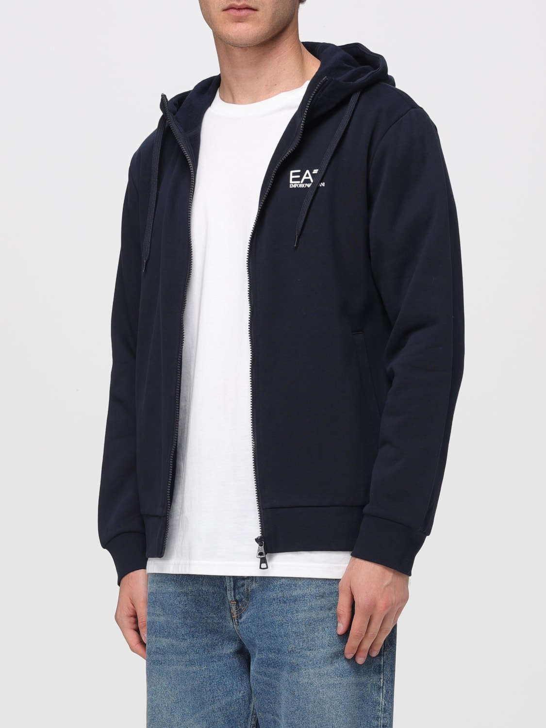 EA7 SWEATSHIRT: Pullover herren Ea7, Blau - Img 3