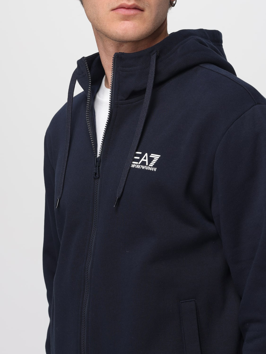 EA7 SWEATSHIRT: Pullover herren Ea7, Blau - Img 4