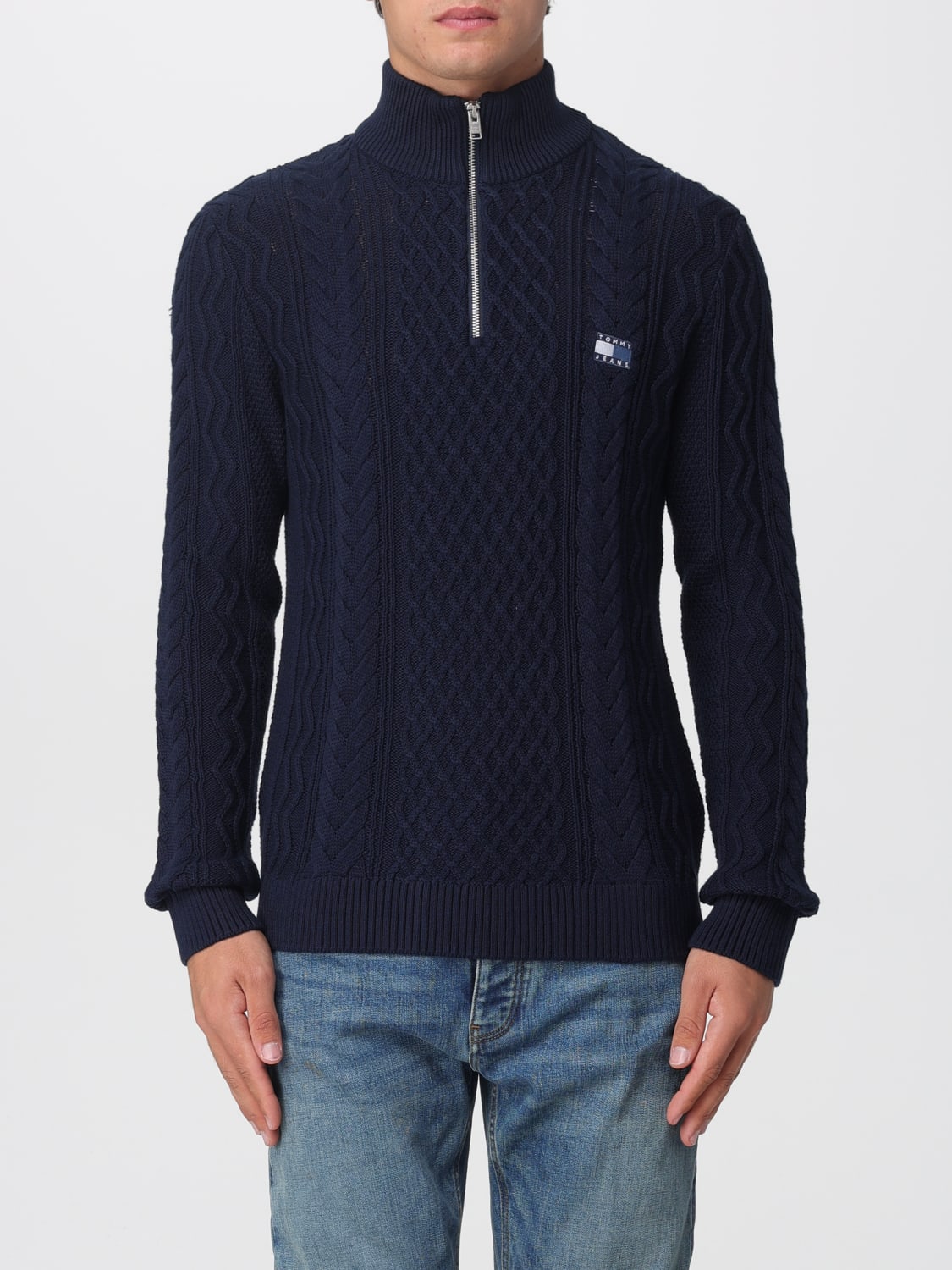 TOMMY JEANS SWEATER: Sweater men Tommy Jeans, Blue - Img 1